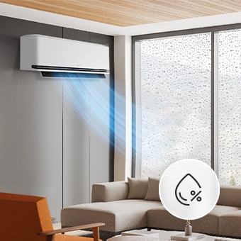 Comfort humidity control summary card.
