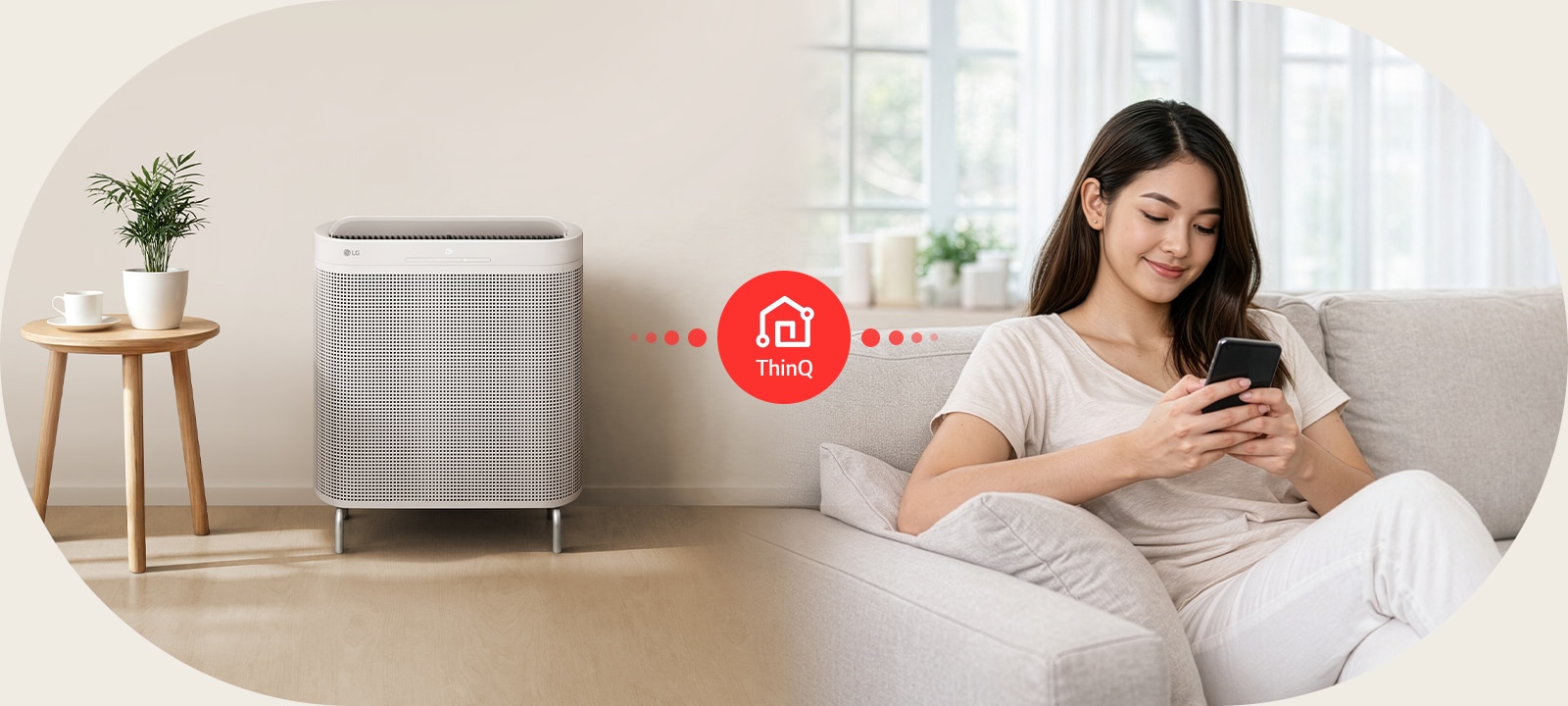Using LG ThinQ with the Calming Beige WallFit