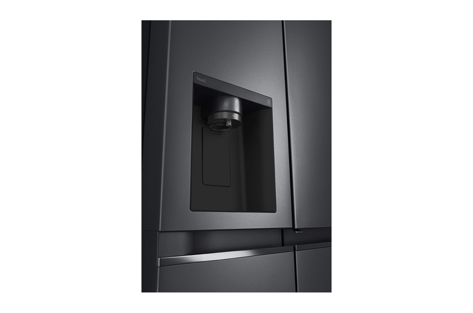 [Subscribe] 635L Side-by-Side Fridge in Matte Black Finish - Matte Black PCM thumbnail 5