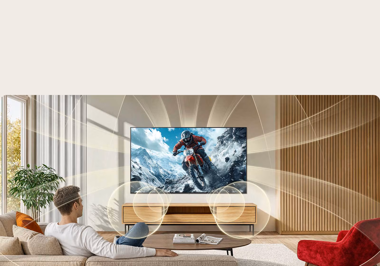 Immersive, surround sound with Virtual 9.1.2 Ch
