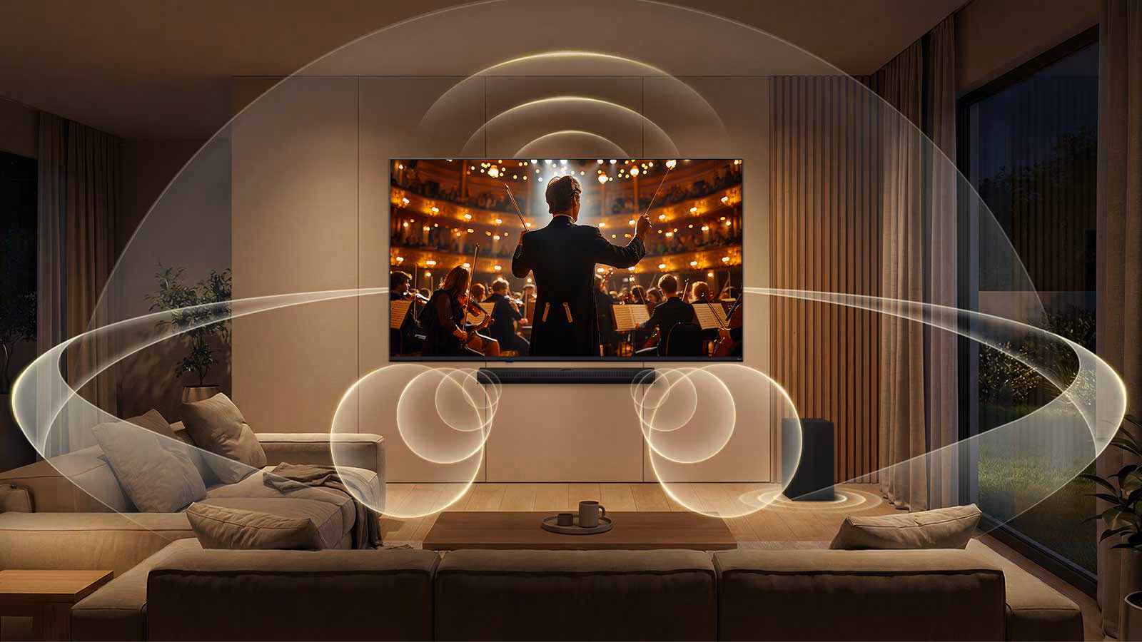LG Soundbar elevates every scene with fuller surround sound
