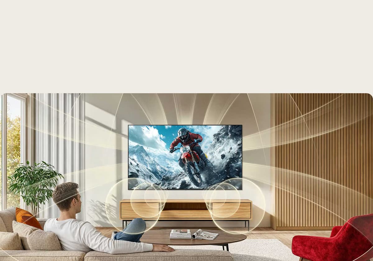 Immersive, surround sound with Virtual 9.1.2 Ch