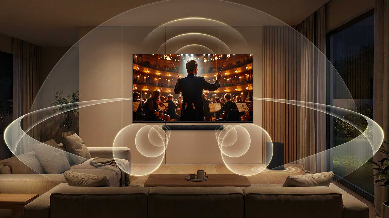 LG Soundbar elevates every scene with fuller surround sound