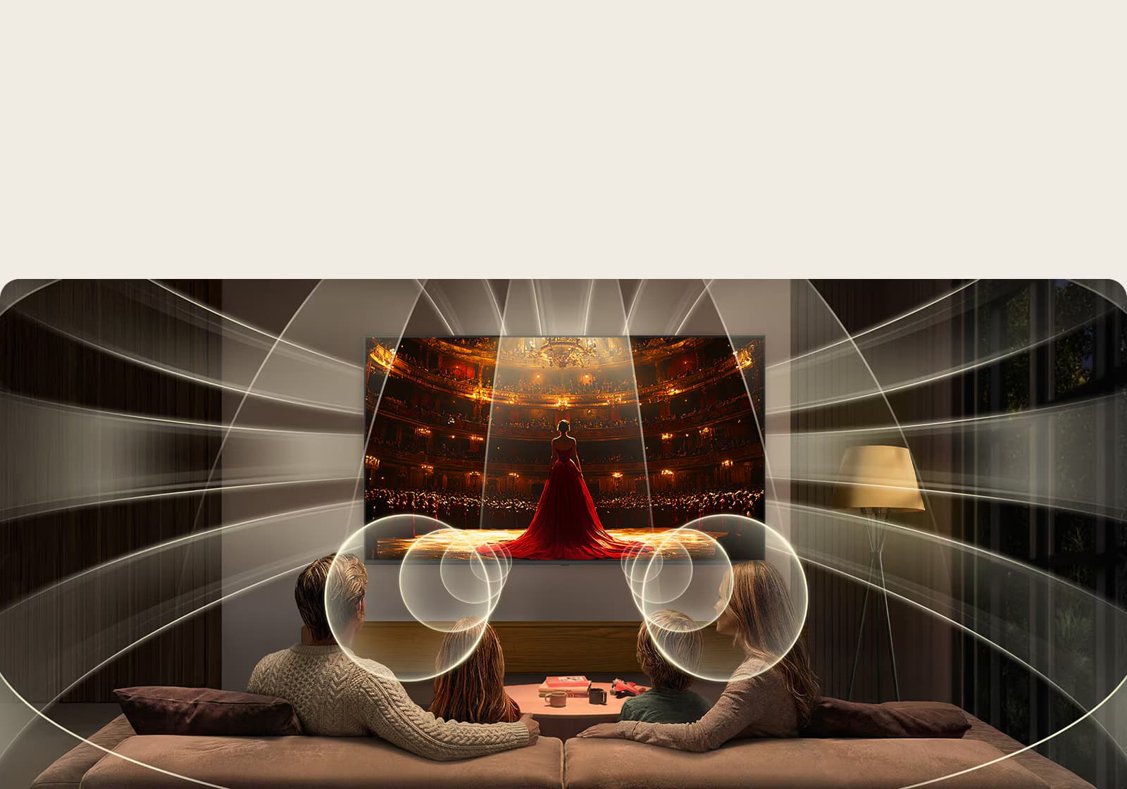 Immersive and room-filling sound with Virtual 11.1.2 Ch