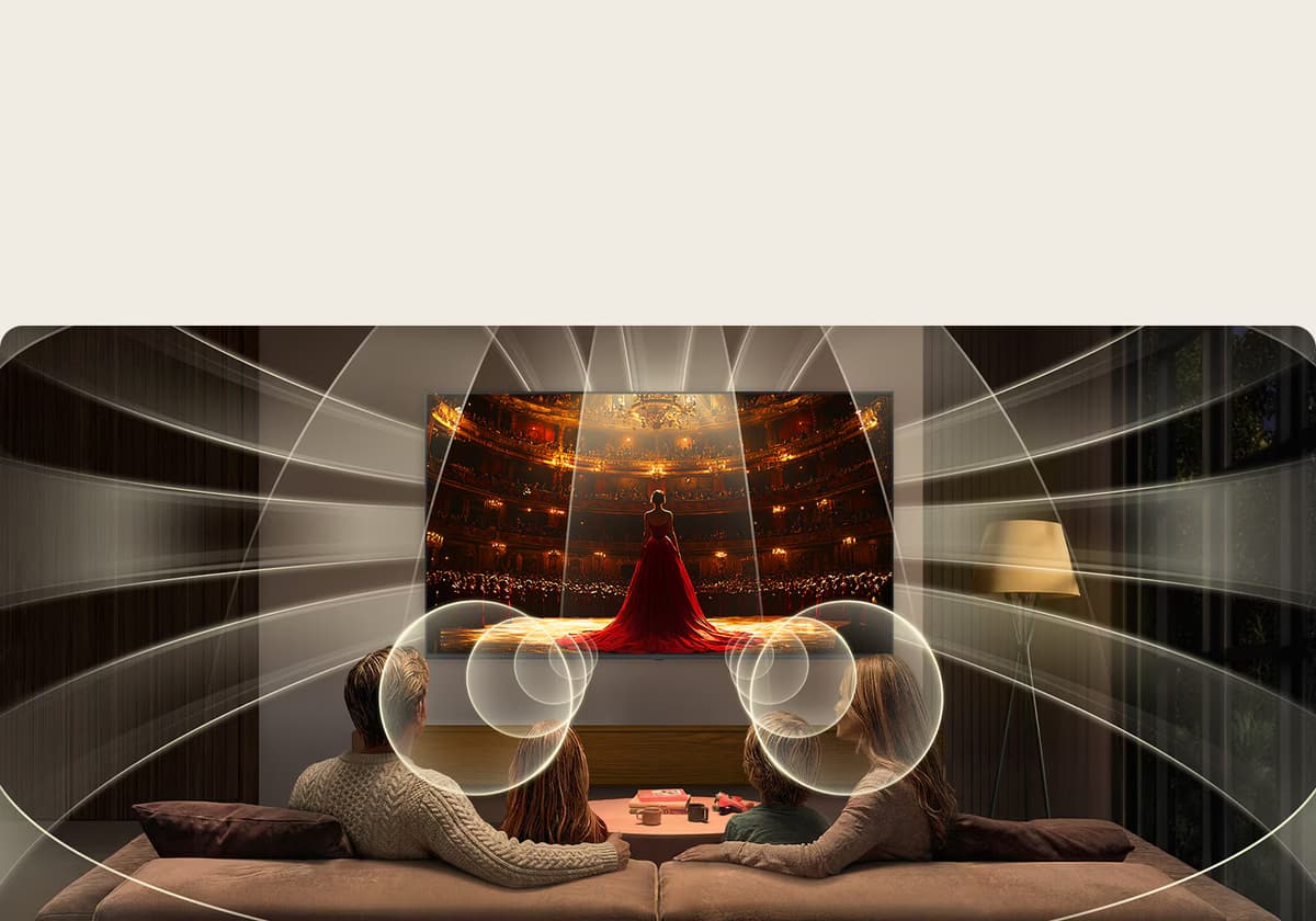 Immersive and room-filling sound with Virtual 11.1.2 Ch
