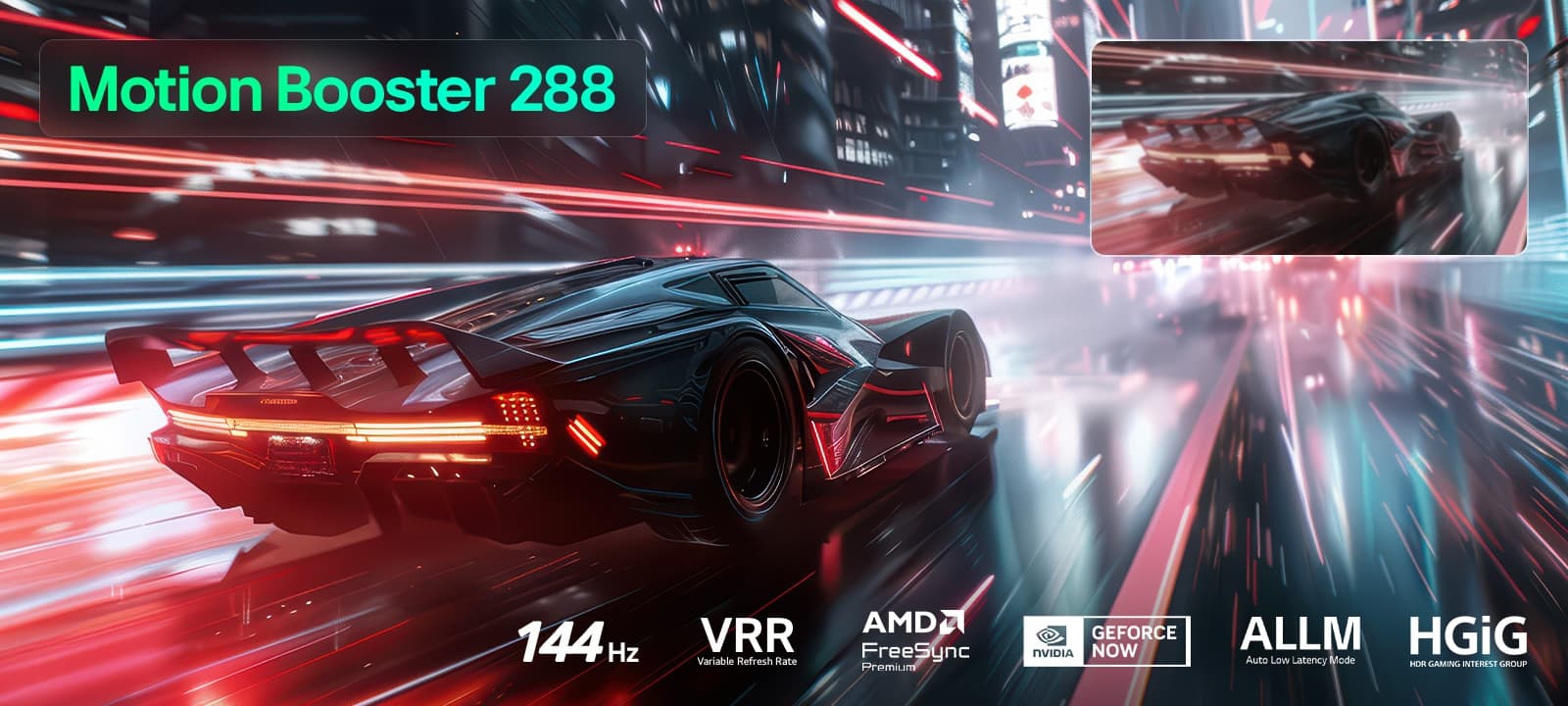 Game to win with boosted-up refresh rates up to 288Hz