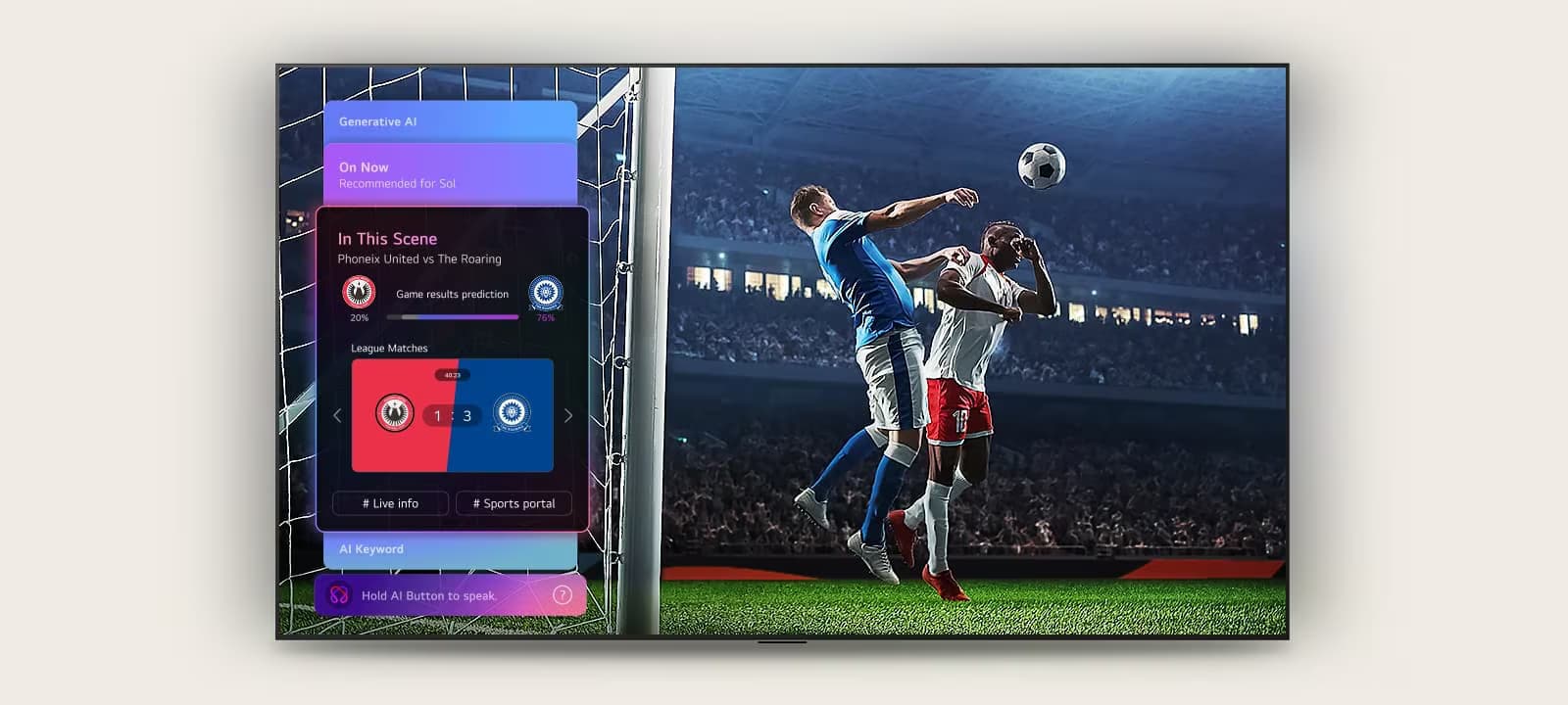 Receive game predictions with AI