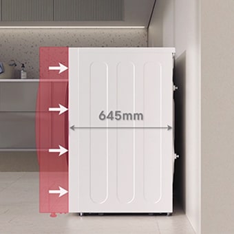 Slimmer body, spacious drum