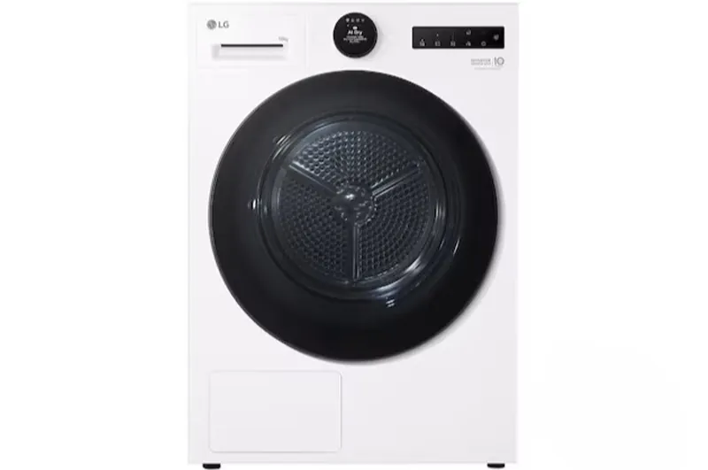 10kg Dual Inverter Heat Pump™ Dryer with LCD Screen and Auto Cleaning condenser, White