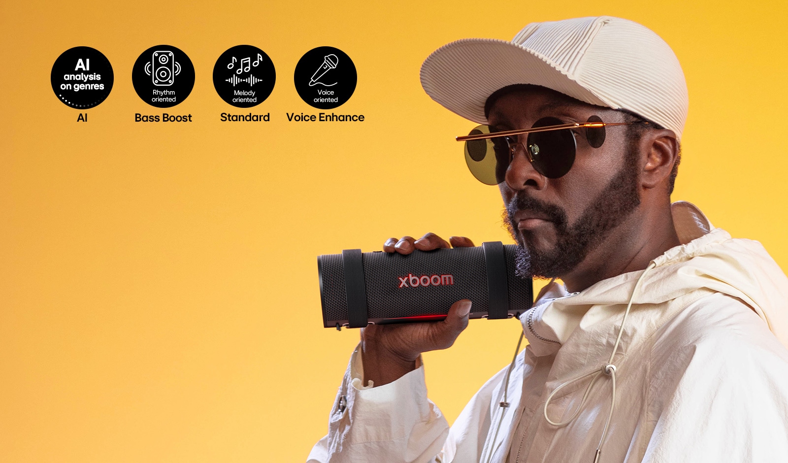will.i.am holding xboom Grab