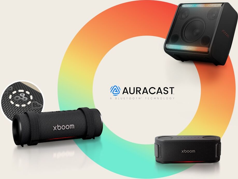Connect multiple speakers and amplify the vibe with Auracast™
