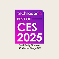 Tech Radar award badge for xboom Stage 301.