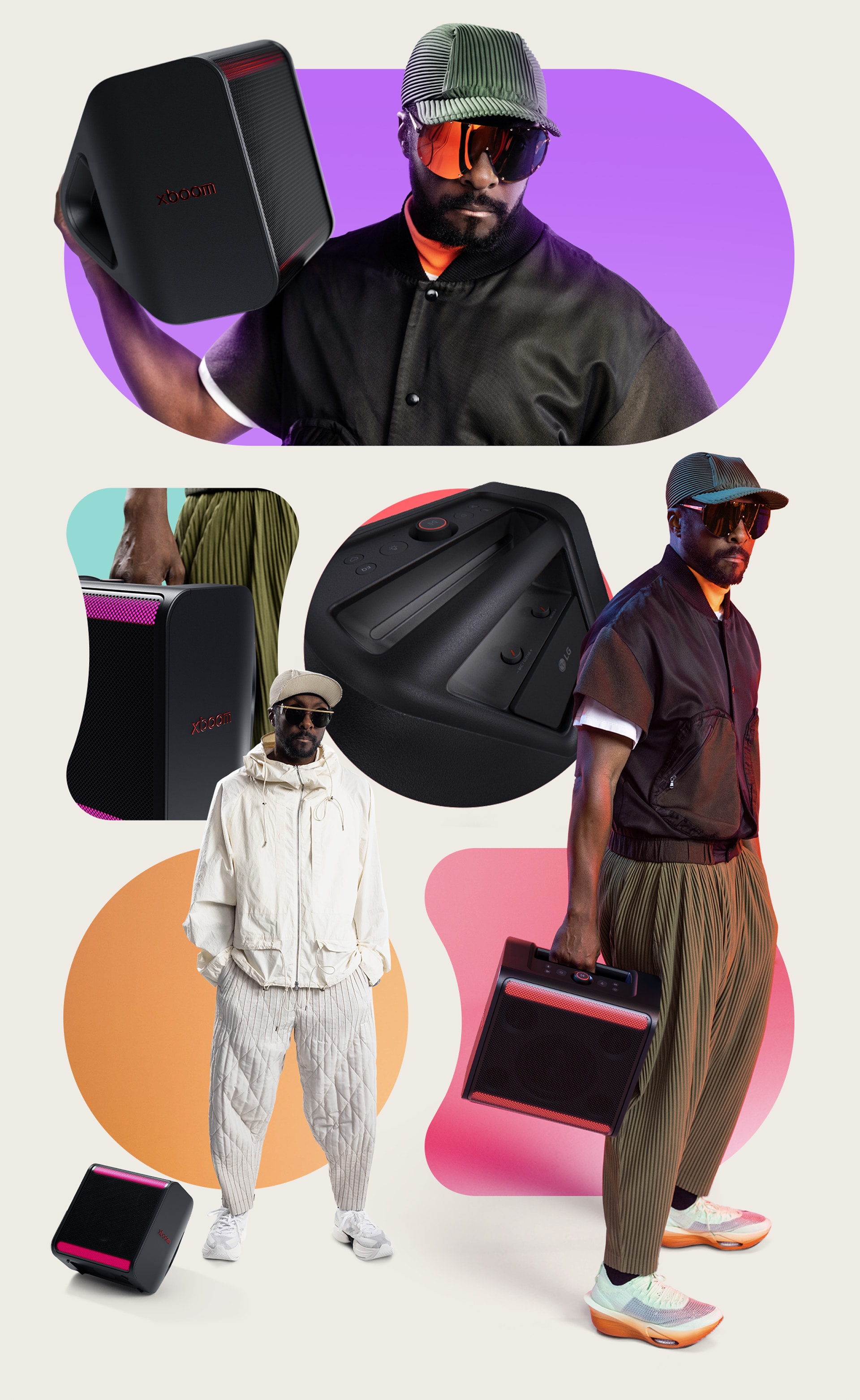 will.i.am carrying xboom Stage 301.